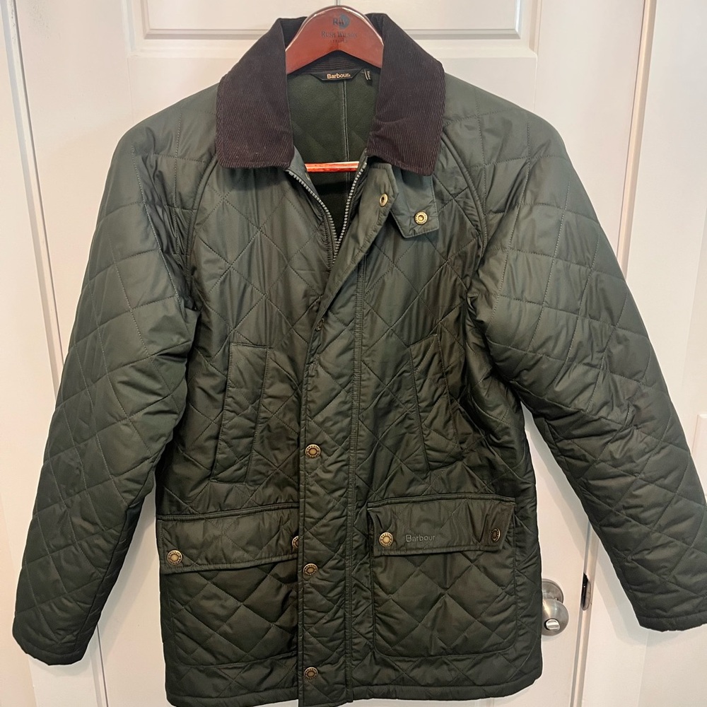 Barbour Men's Olive Quilted Jacket